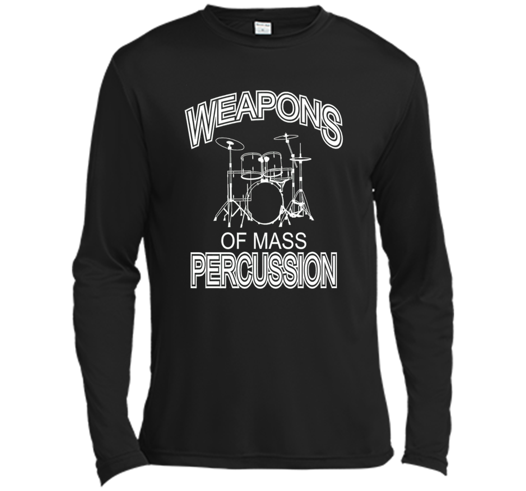 Weapons Of Mass Percussion Drummer TShirt Drums Funny