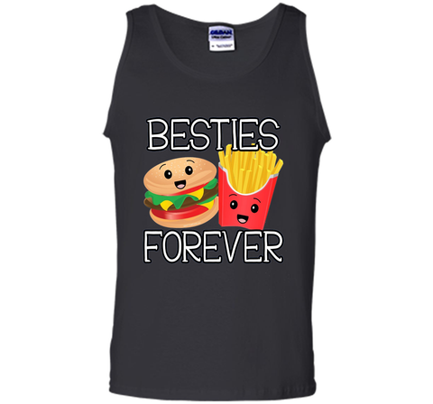 Besties Forever Hamburger French Fries Best Friends T-Shirt