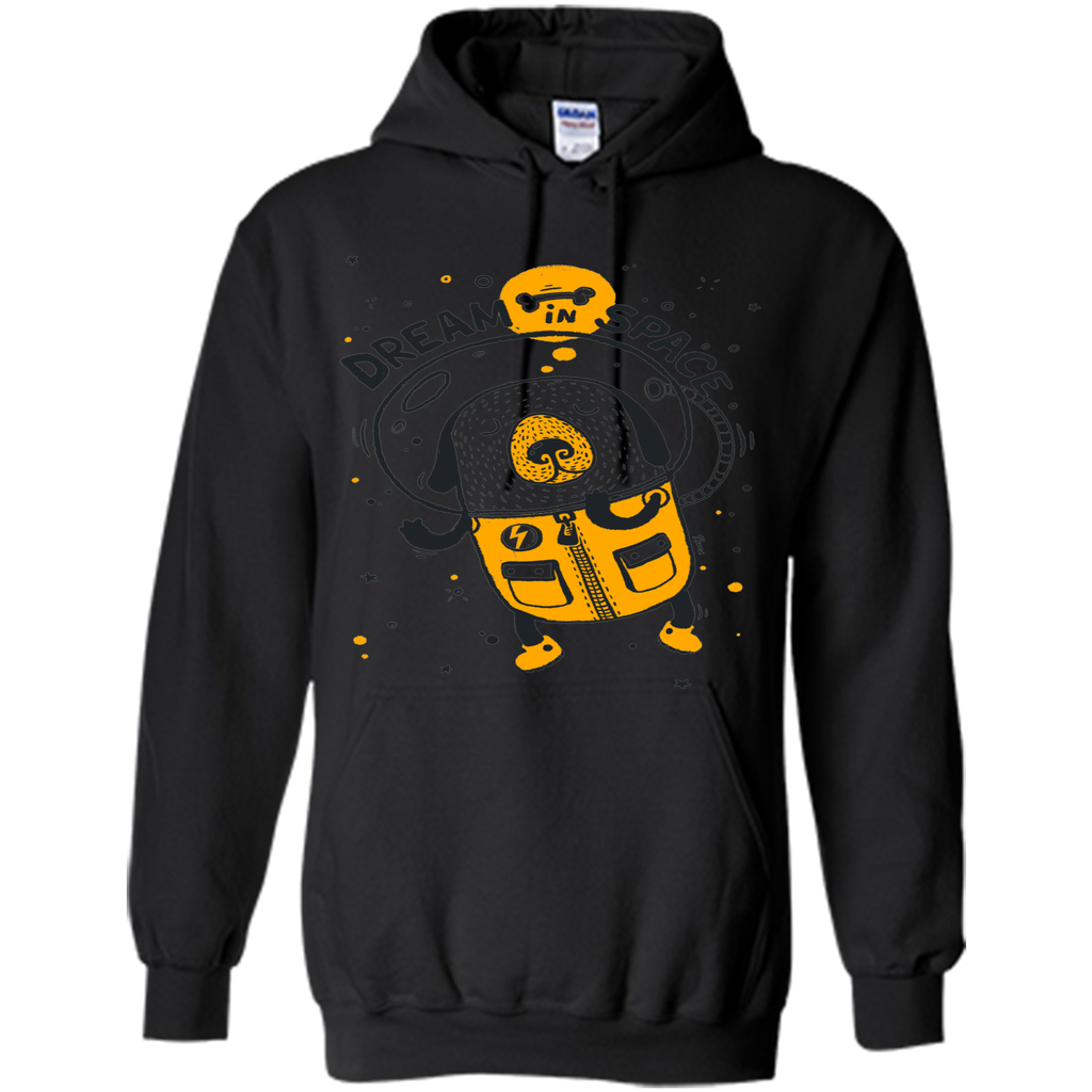 Dream in space cartoon graphic T-Shirt