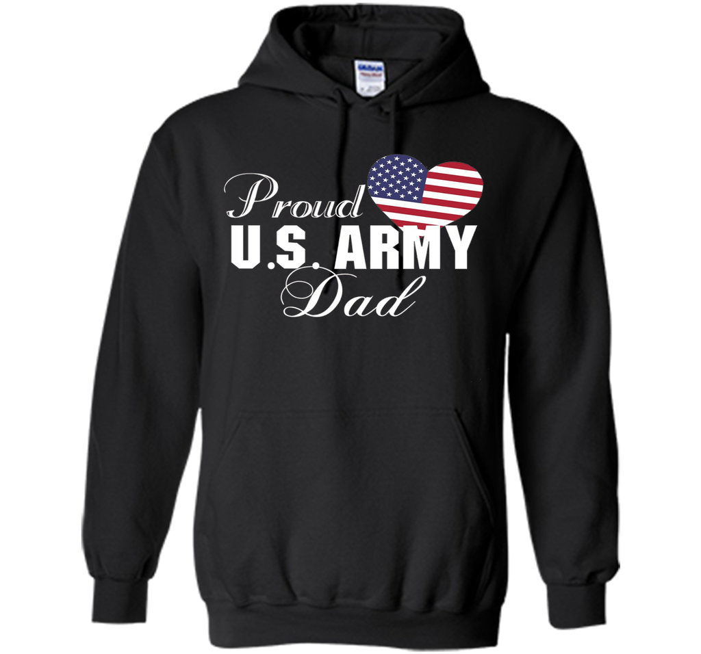Mens Gift for Father's Day - Proud U.S. Army Dad Heart T-shirt
