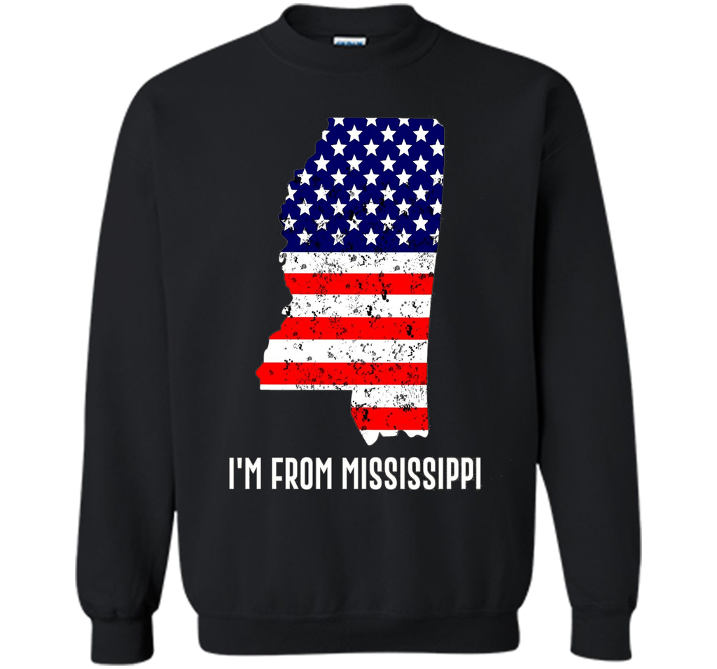 Proud of Mississippi-US flag Independence day Tee