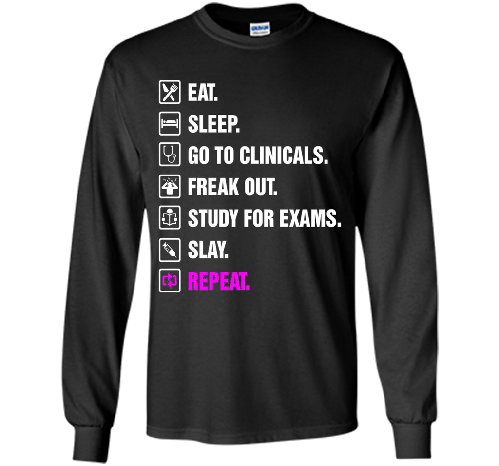 Funny Nurse Shirt Slay RN LPN Clinicals Nursing School