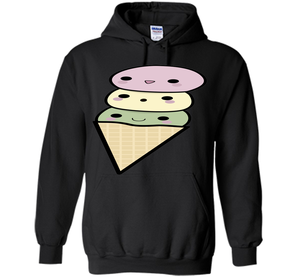 Kawaii Ice Cream Cone T-Shirt T-Shirt
