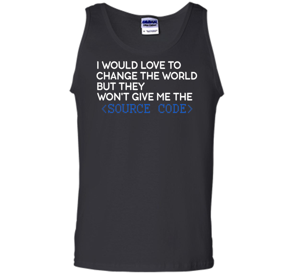 Developer T-shirt - I Would love to change the world