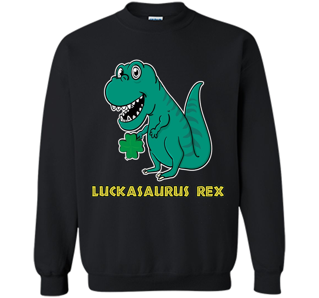 Luckasaurus Rex Dinosaur St.Patricks Day Shirt Kids ALL AGES