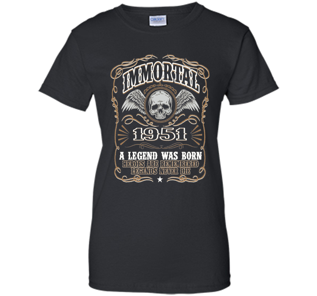 Immortal 1951 T-Shirt. 65th Birthday Gift For Men.