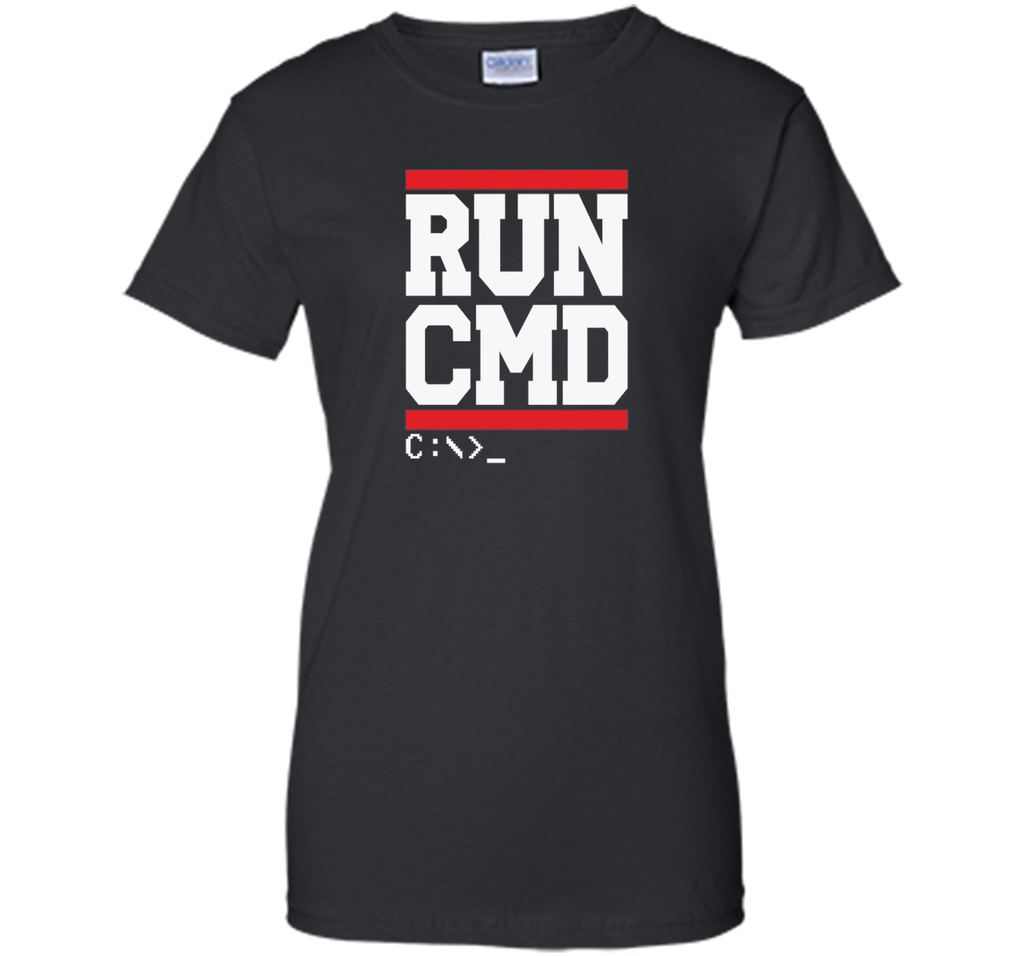 Funny Software Programmer Coder shirt - RUN CMD