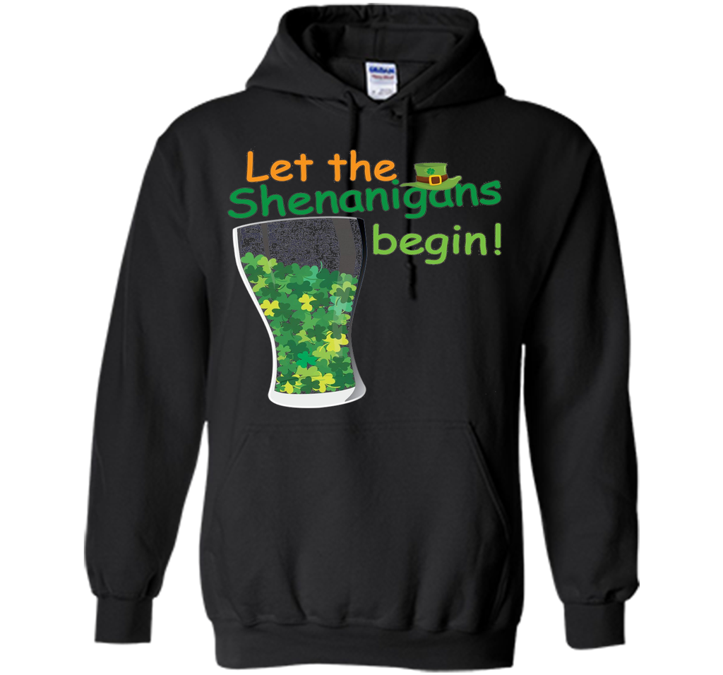 Let The Shenanigans Begin St Patricks Day T-Shirt Shamrocks