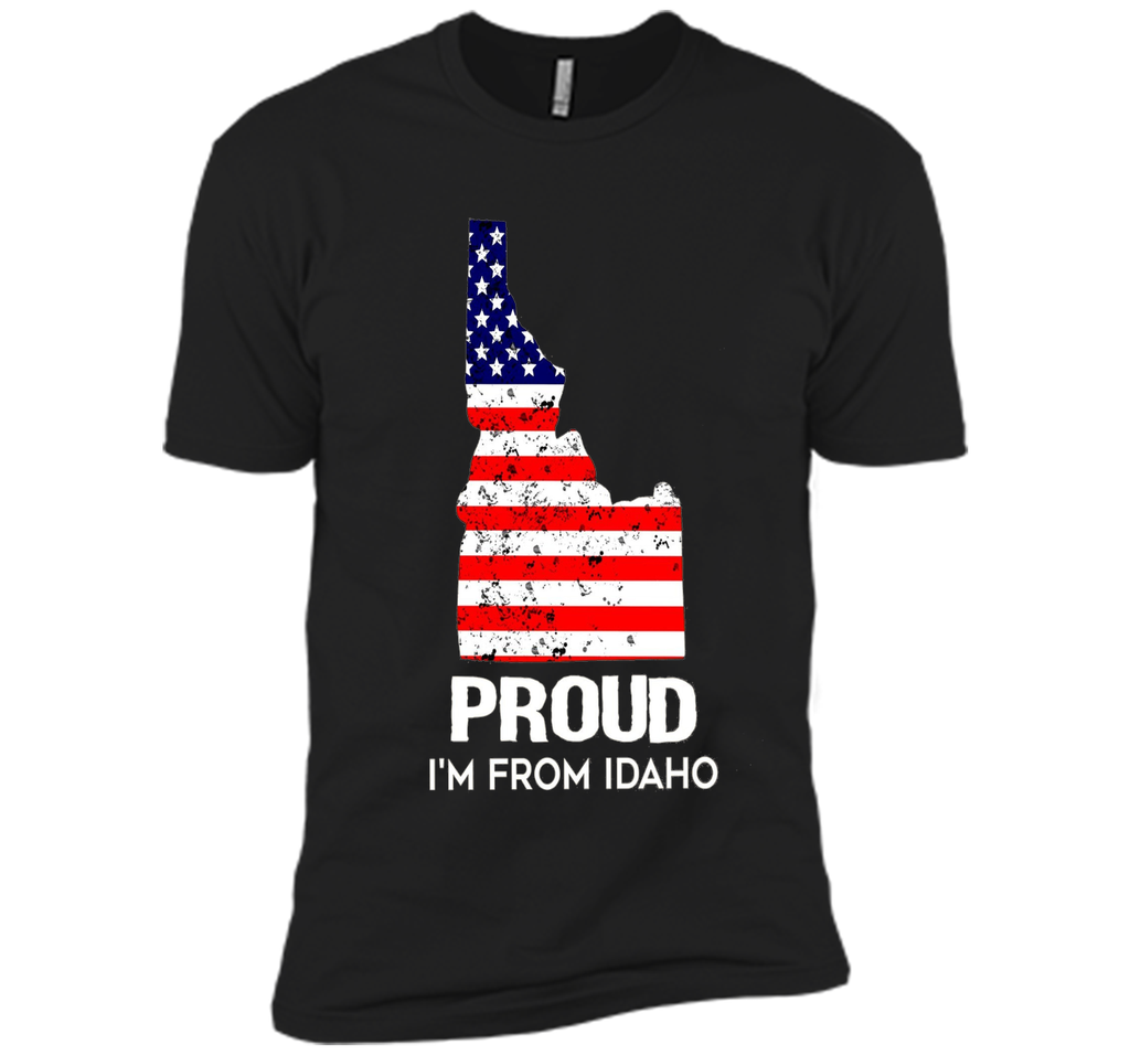 Proud of Idaho-US flag Independence day Tshirt