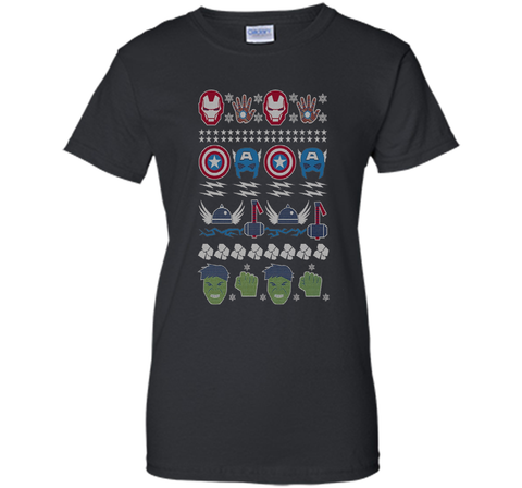 Avenger Winter Ugly Christmas Sweater Graphic T-Shirt