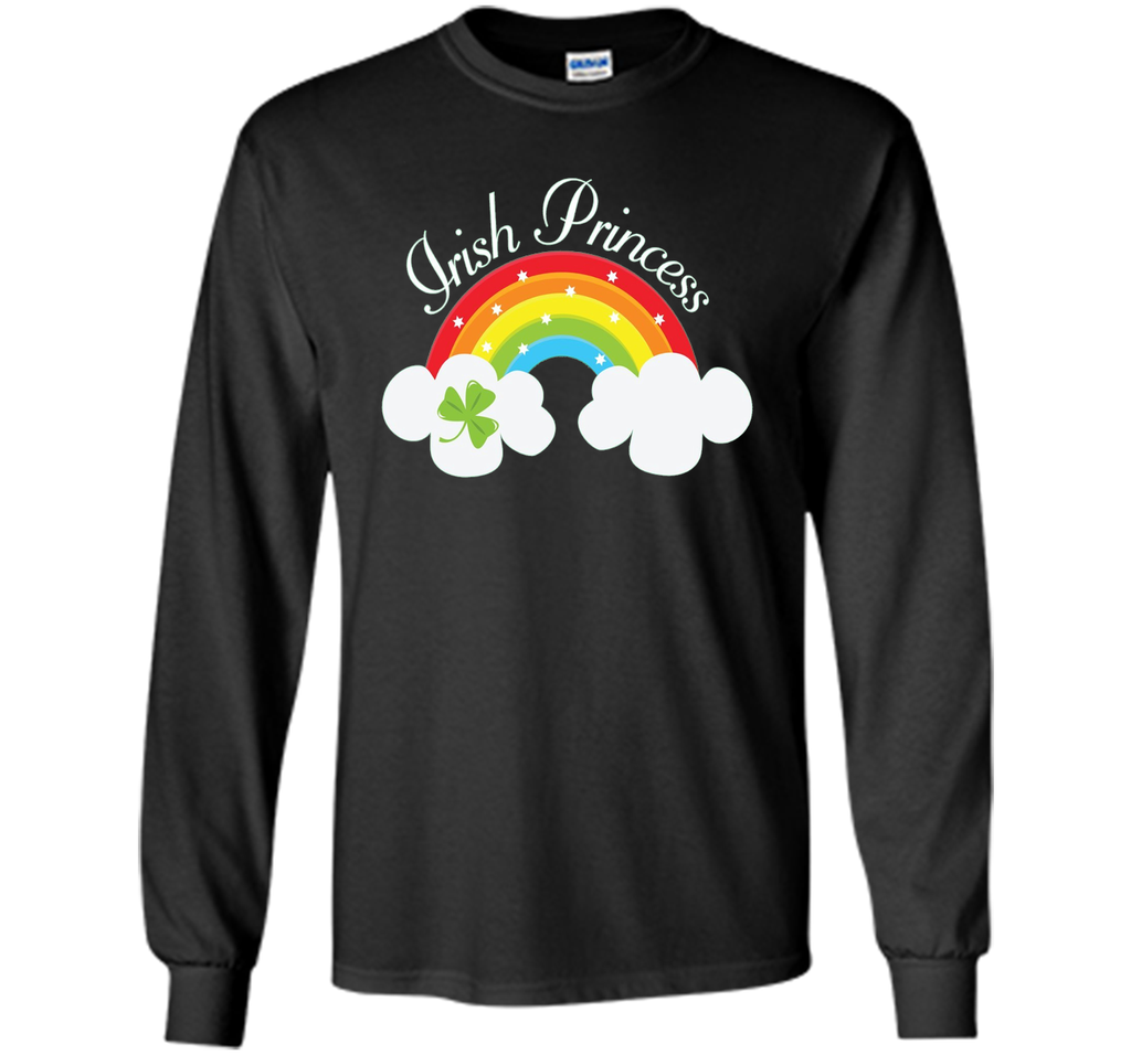 Irish Princess St Patricks Day Rainbow Shamrock T-shirt
