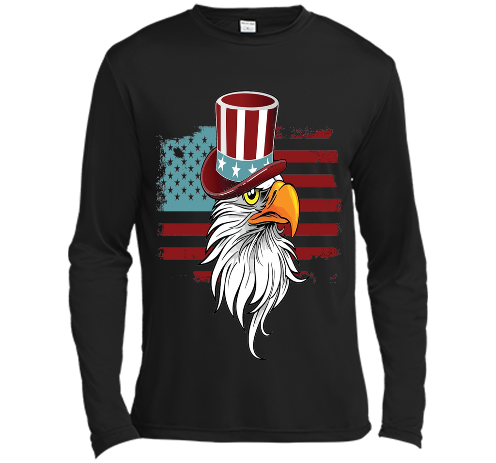July 4TH Eagle Hat And Flag T-shirt Independence Day Shirt