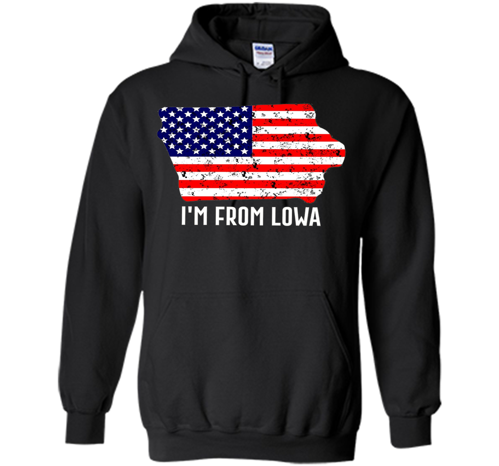 Proud of Lowa-US flag Independence day Tshirt