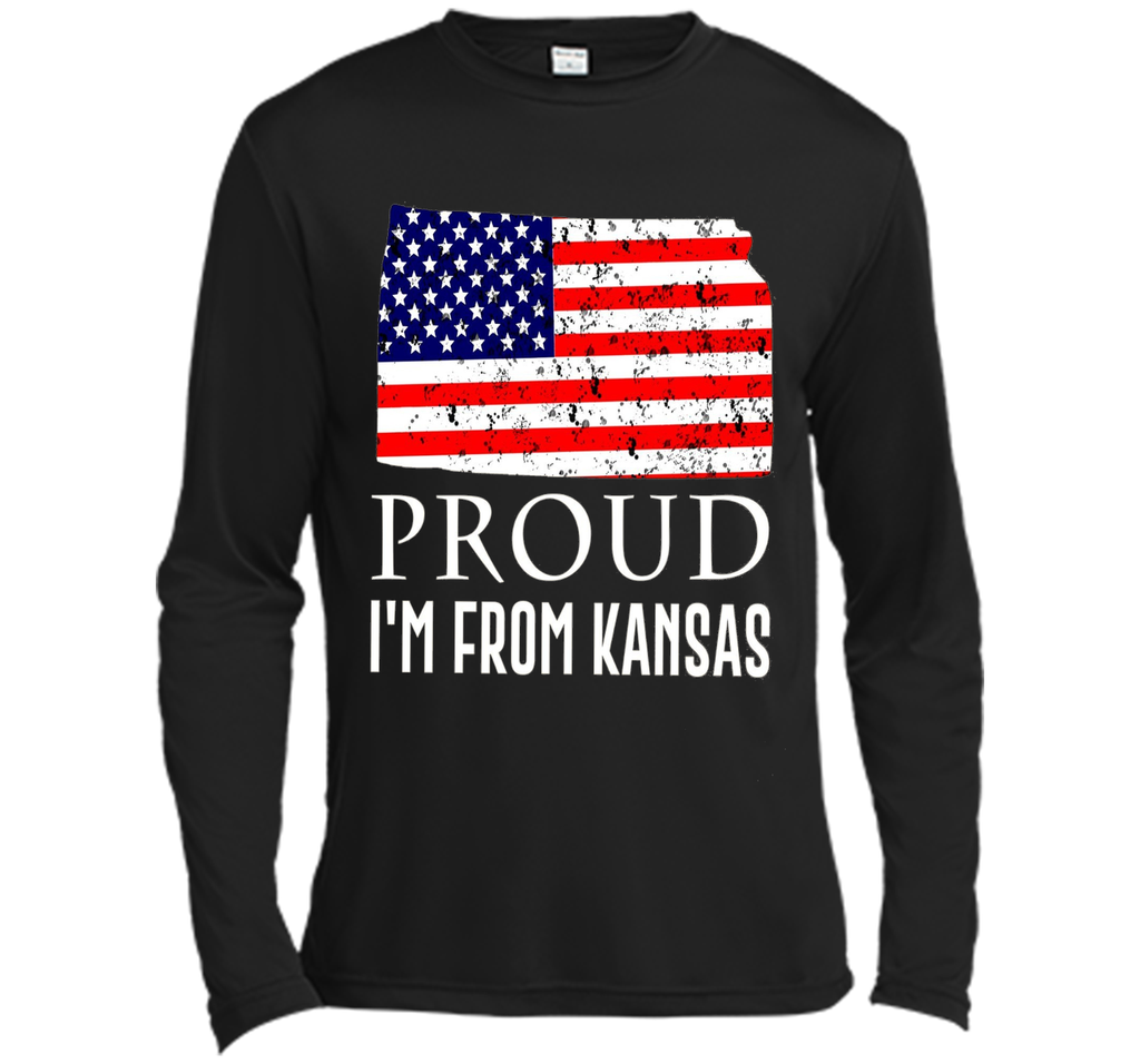Proud of Kansas-US flag Independence day Tshirt