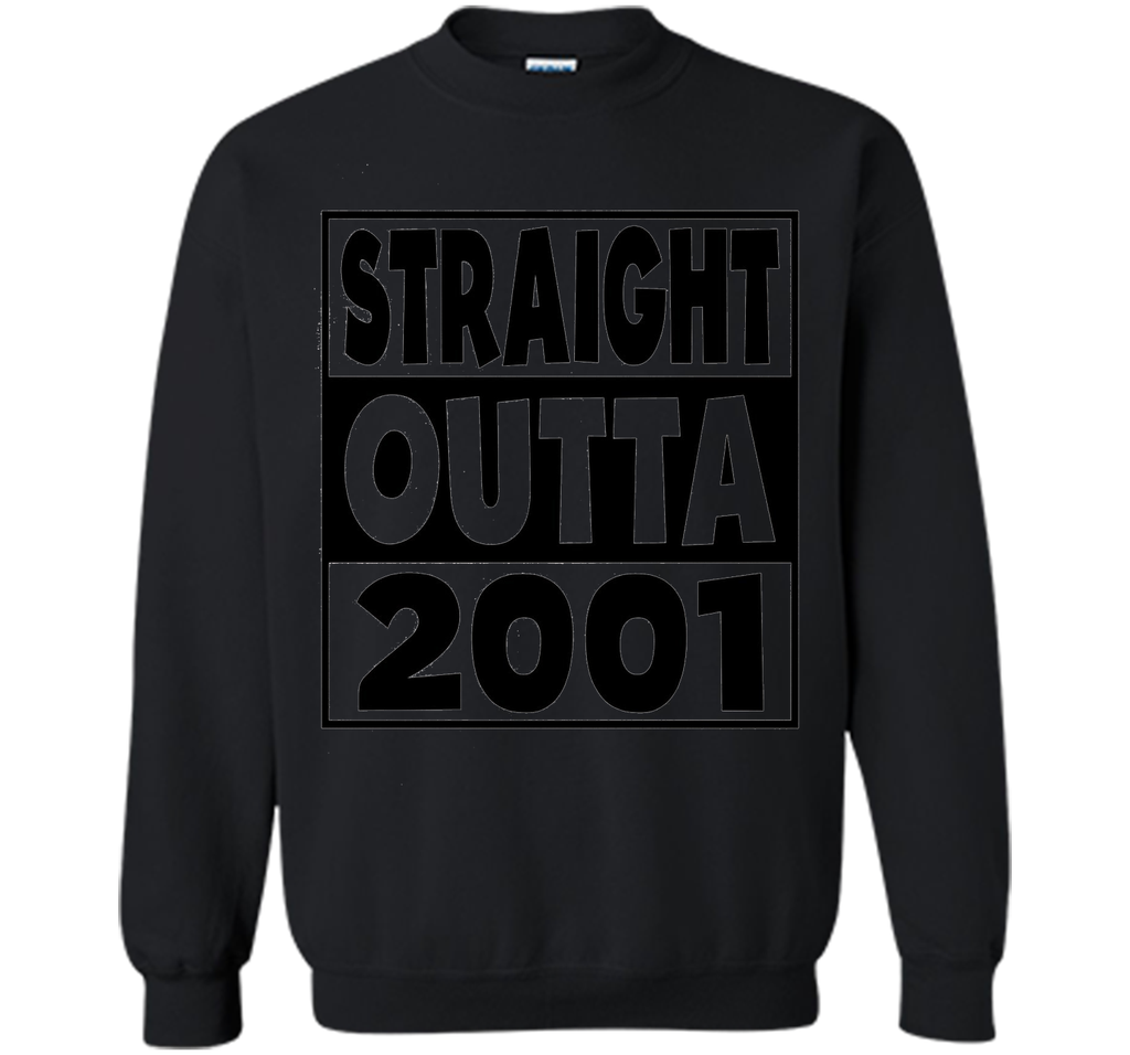 16th Birthday Gift T-Shirt Straight Outta 2001 White