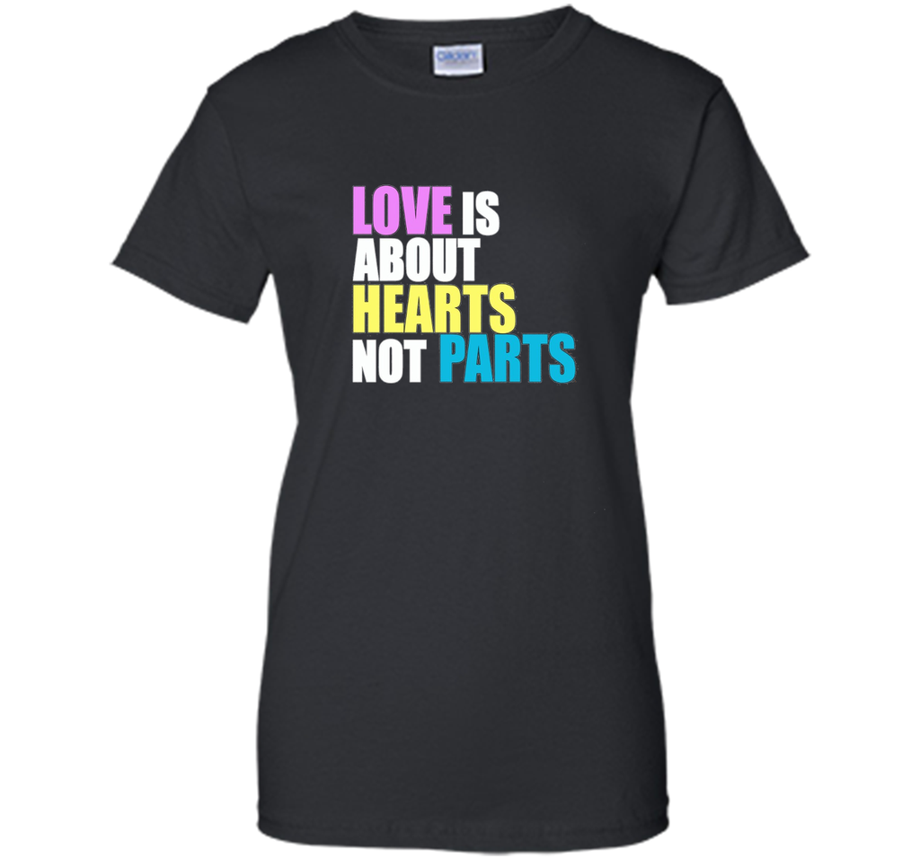 Love is about Hearts Not Parts, LGBT Pride Equality T-Shirt