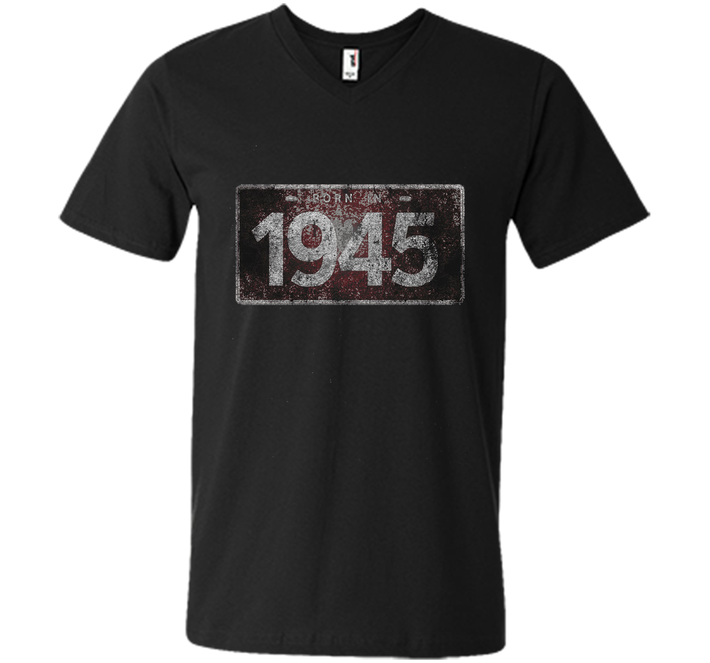 Men's 1945 License Plate 71st Birthday 71 Years Old Funny T-Shirt