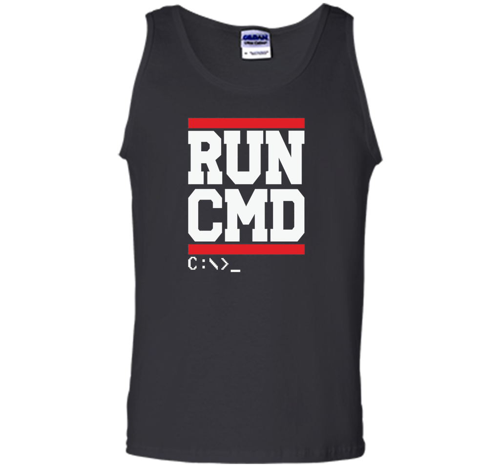 Funny Software Programmer Coder shirt - RUN CMD