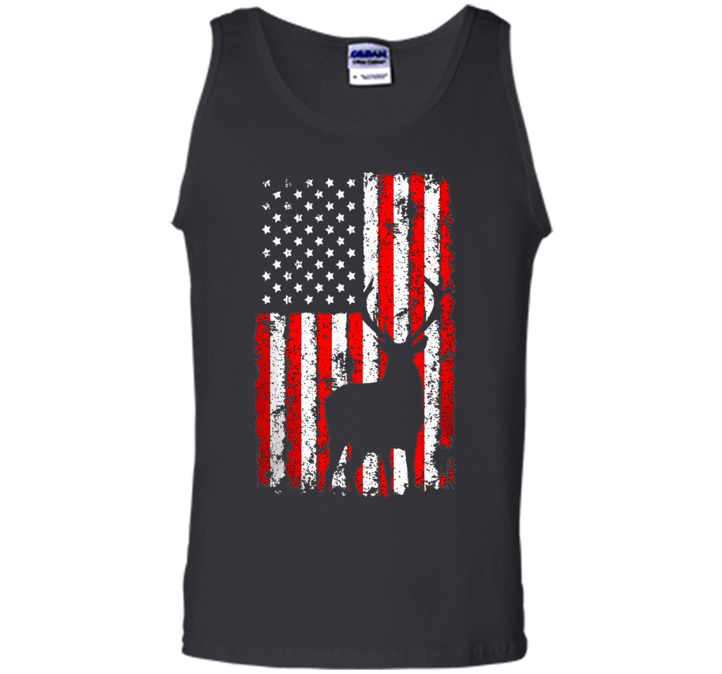 America Flag Deer Hunting T-Shirt Gift for Hunter