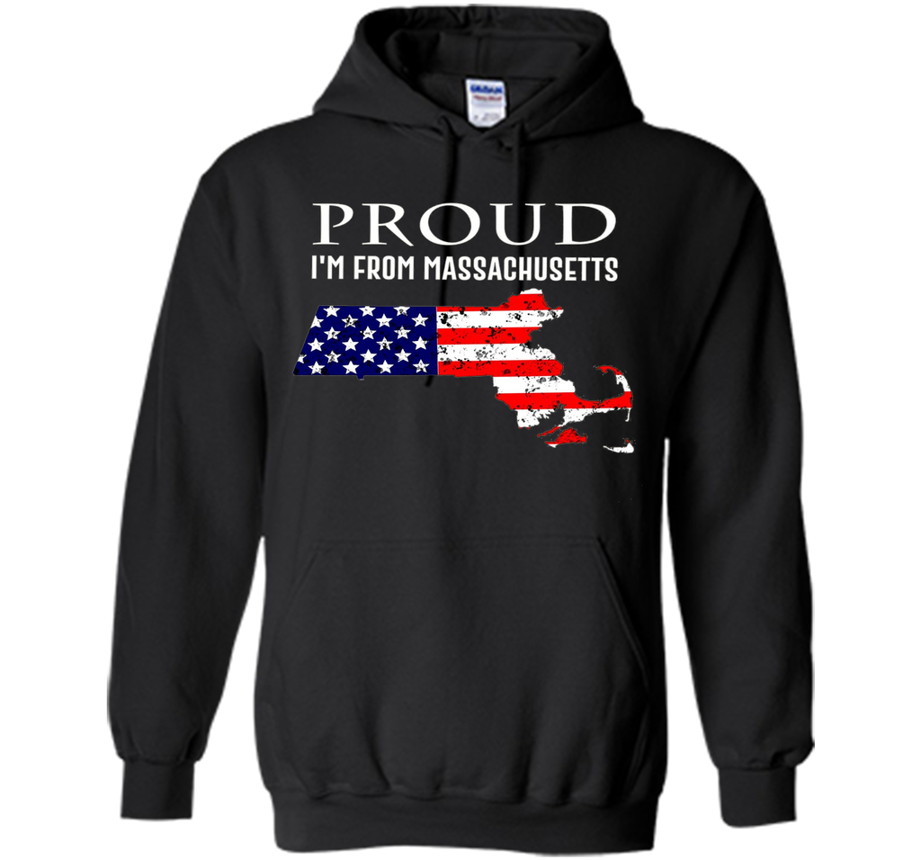 Proud of Massachusetts-US flag Independence day Tshirt