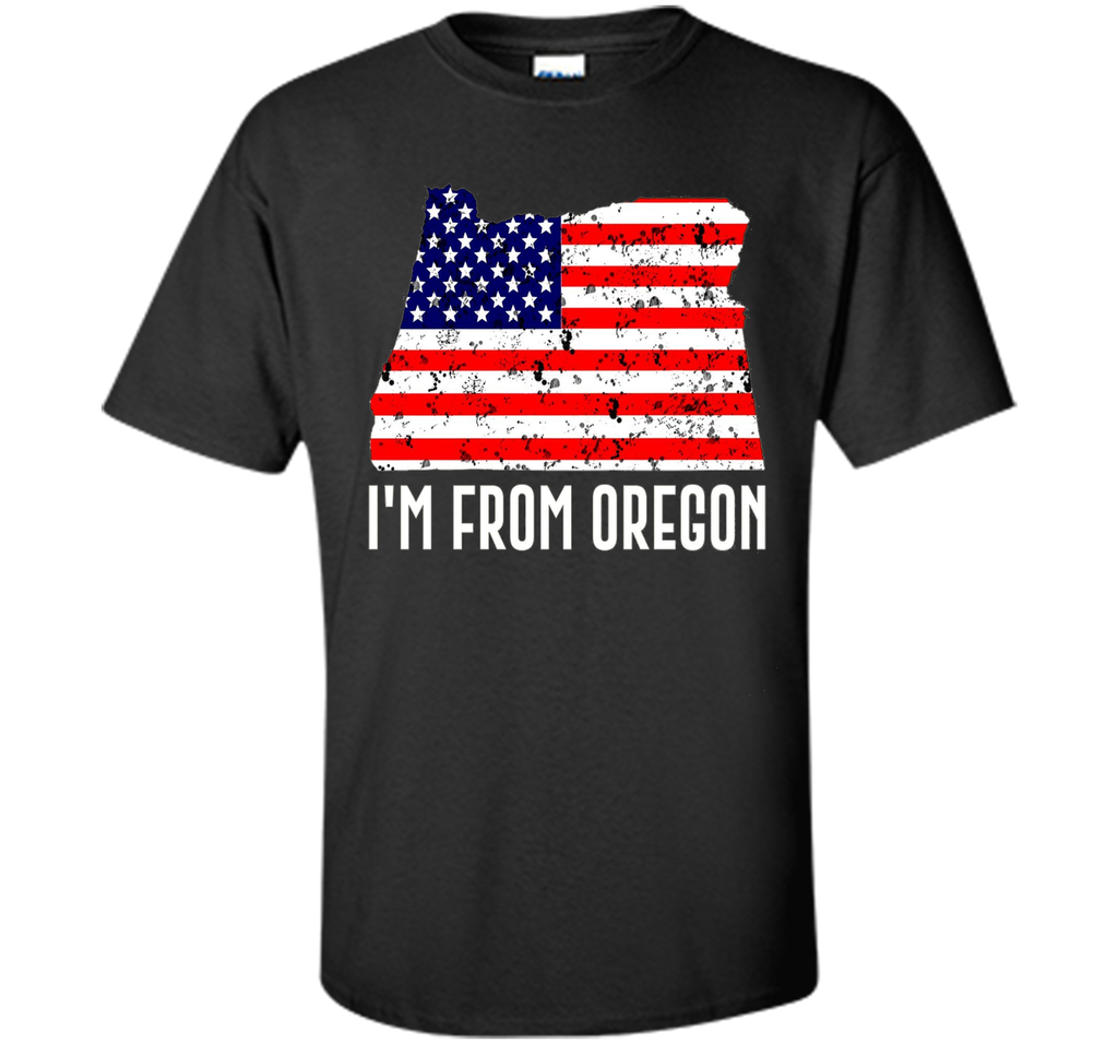 Proud of Oregon USA flag Independence day Tshirt