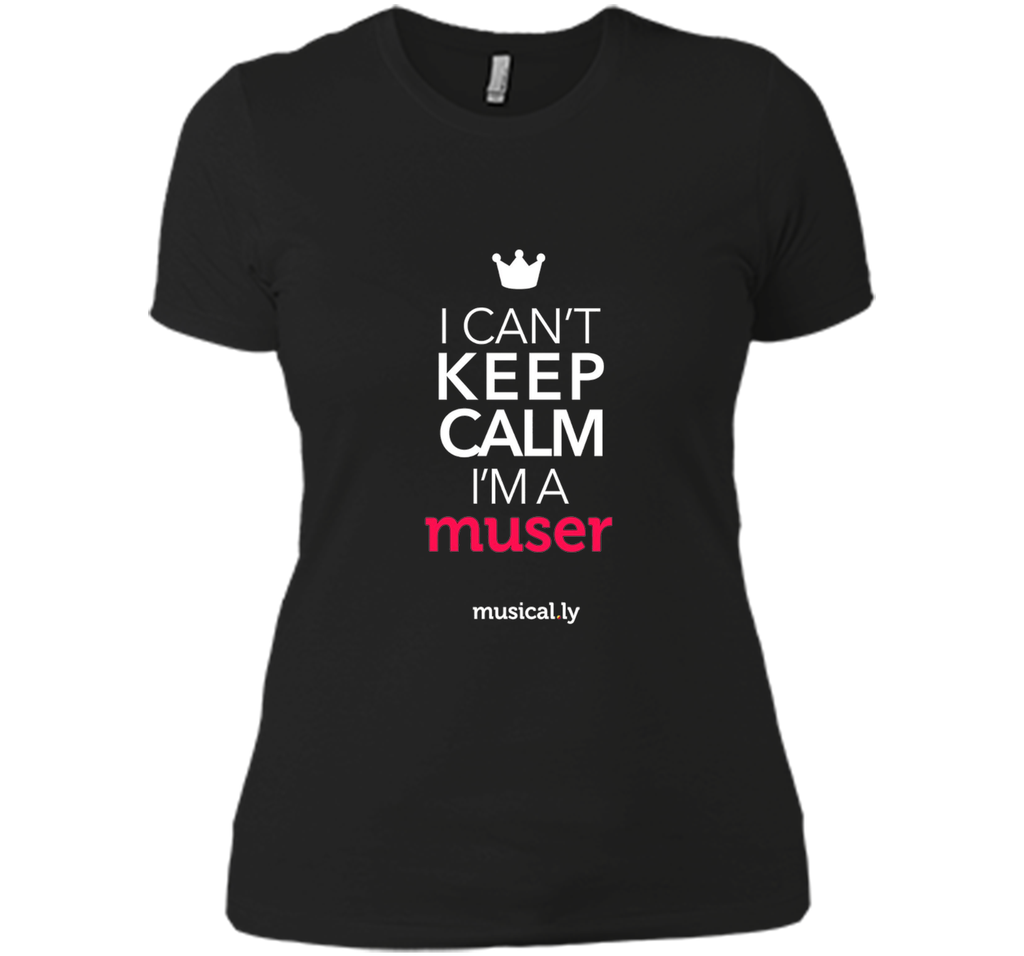 musical.ly keep calm classic T-Shirt (Fitted Cut)