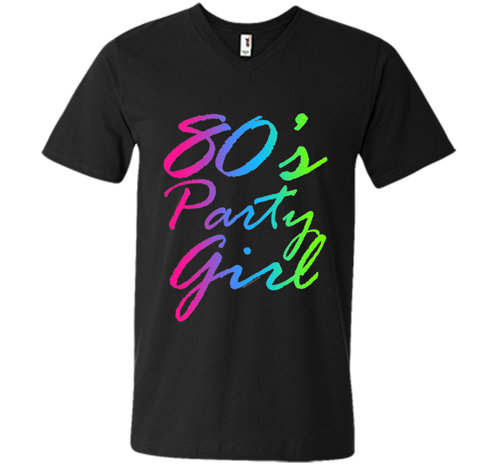 80s Party Girl Neon Retro Halloween Costume 1980s T-Shirt