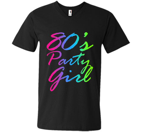 80s Party Girl Neon Retro Halloween Costume 1980s T-Shirt