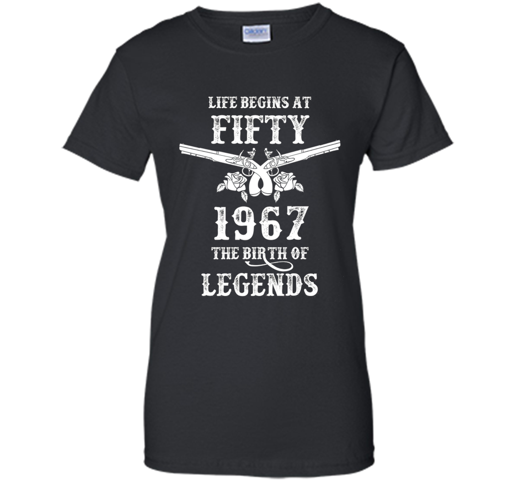 Vintage Life Begins At Fifty T-Shirt 50th Birthday Gift