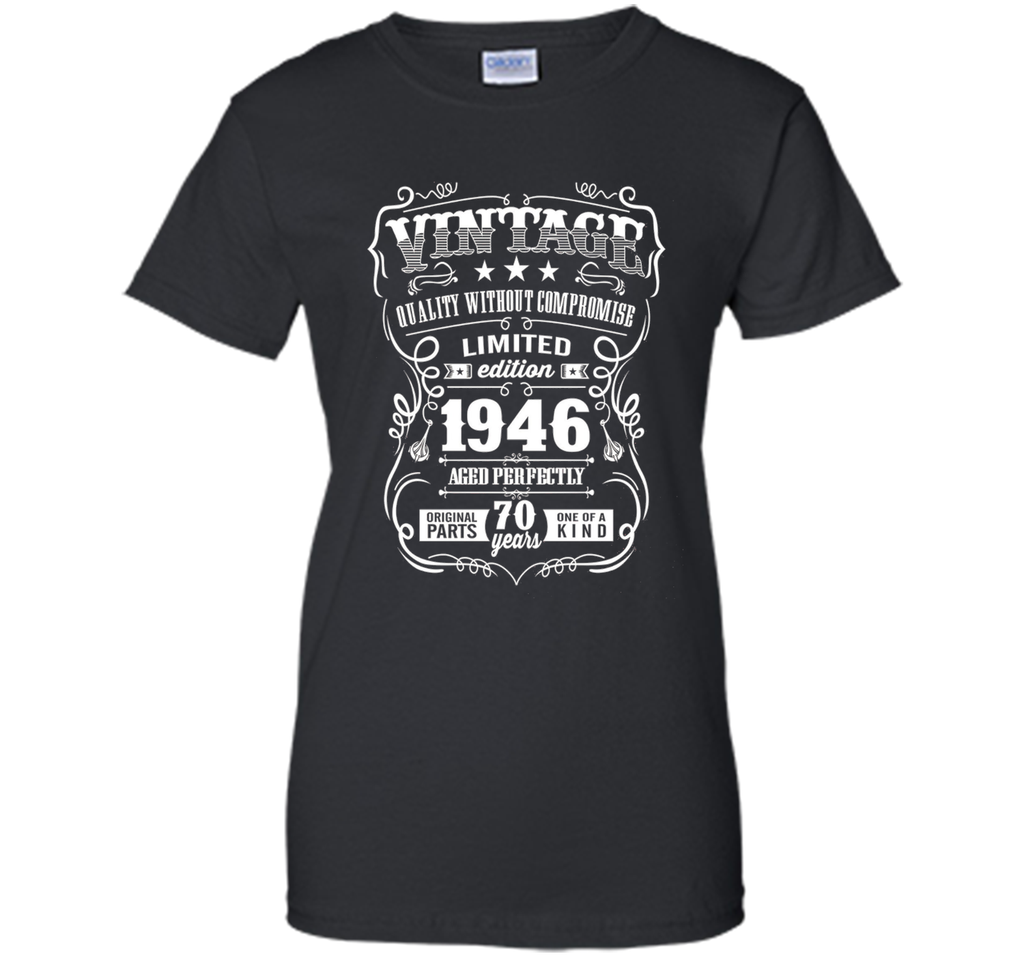 Vintage 1946 birthday shirt. 70th birthday shirts 1946