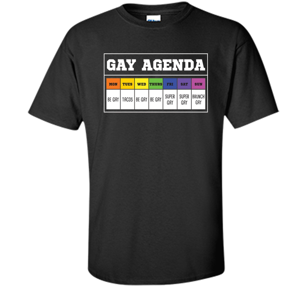 Gay Agenda Funny T Shirt