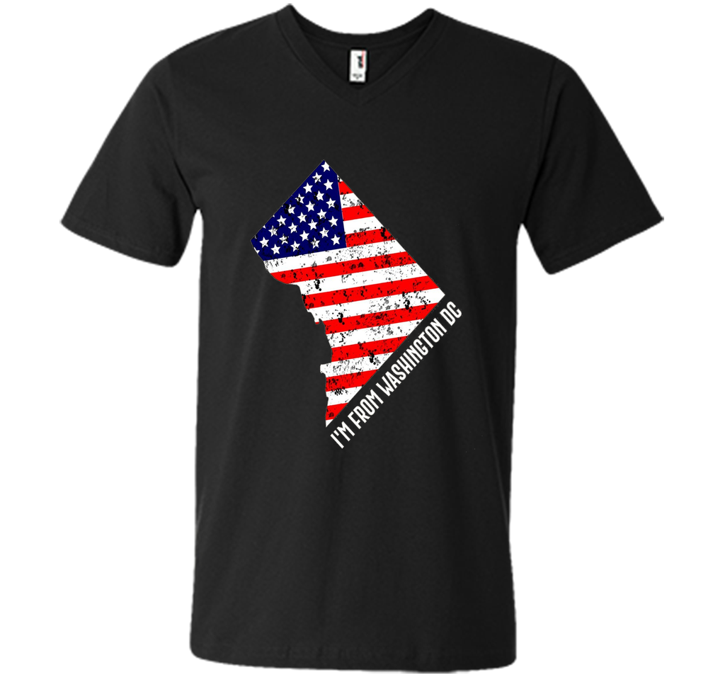 Proud of Washiongton DC USA flag Independence day Tshirt