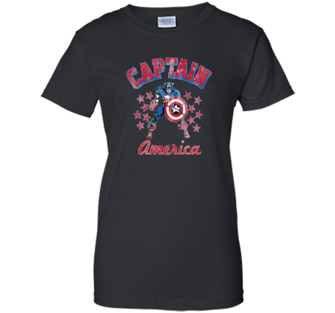 Classic Captain America Stars Graphic T-Shirt