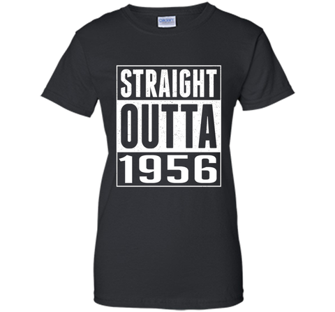 61th Birthday Gift T-Shirt STRAIGHT OUTTA 1956 Shirt
