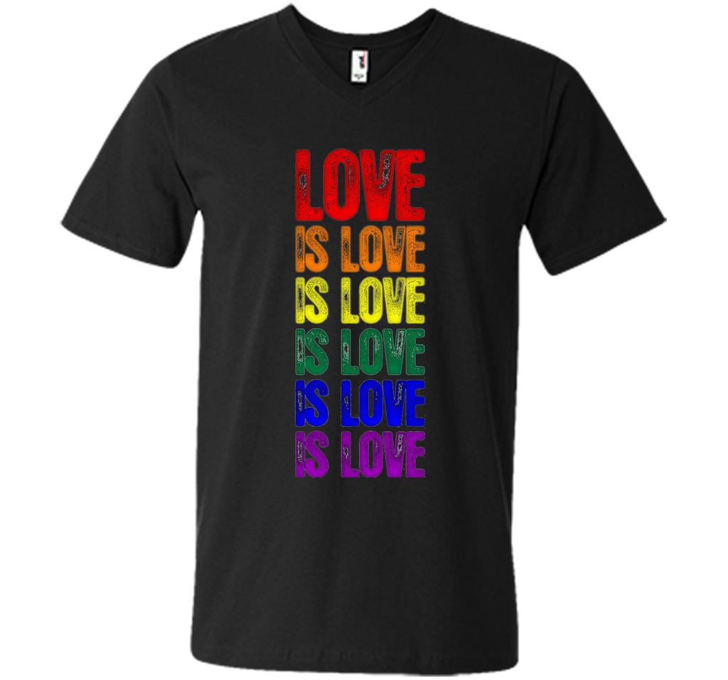 Gay Pride Flag Love is Love is Love T-Shirt