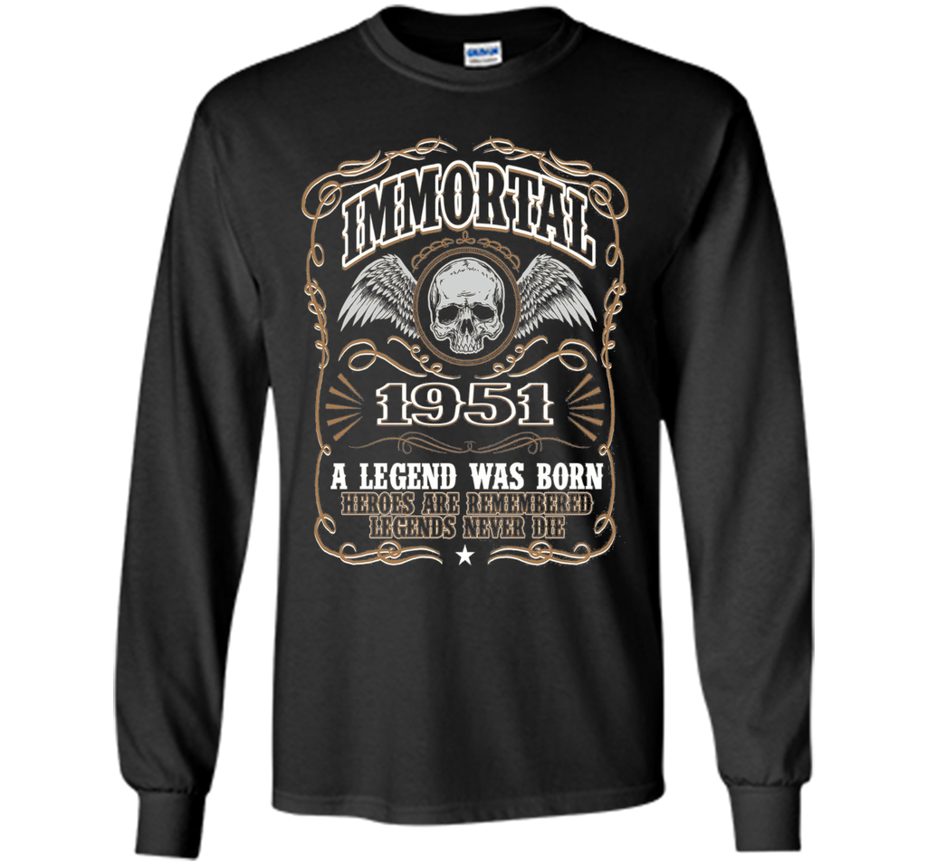 Immortal 1951 T-Shirt. 65th Birthday Gift For Men.