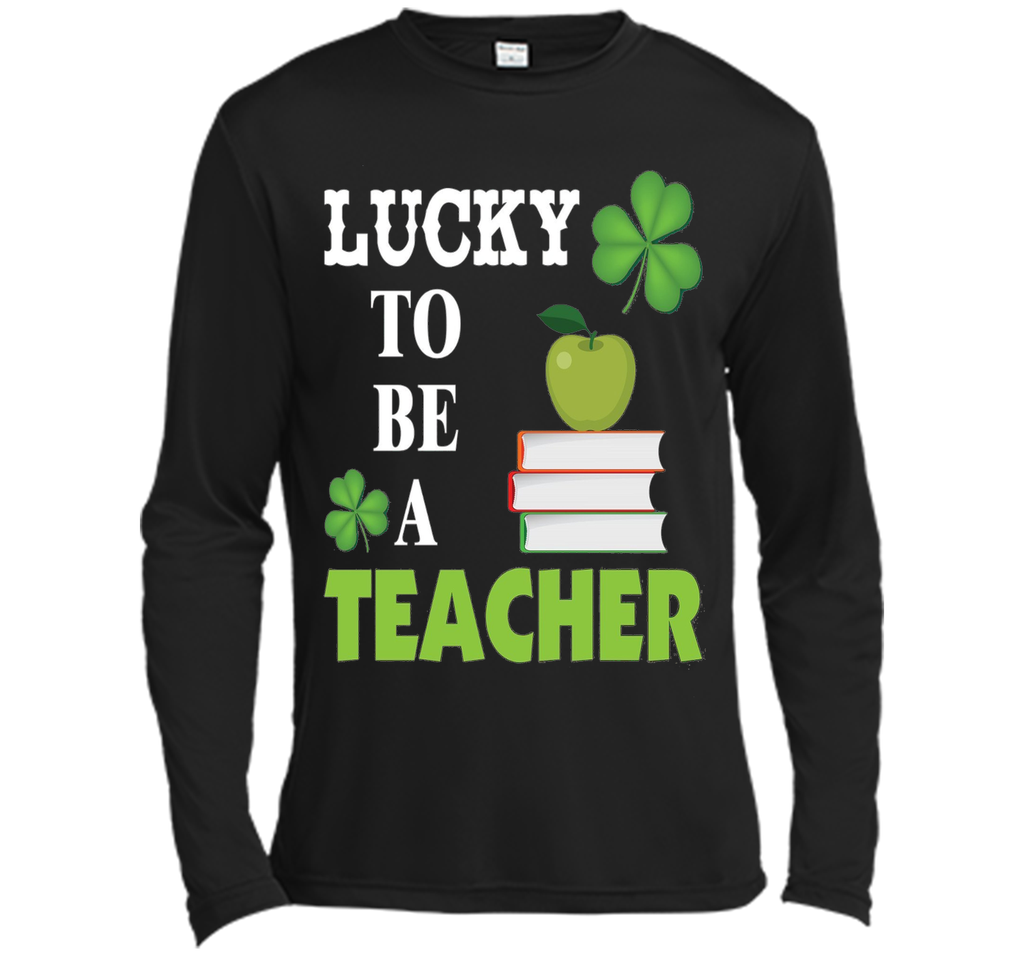 Lucky to be a Teacher St Patricks Day T-Shirt Shamrocks