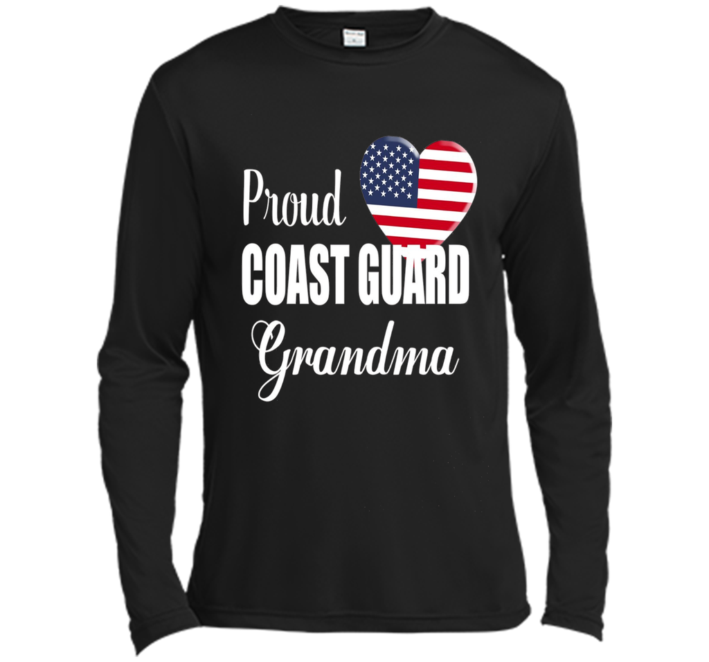 Proud Coast Guard Grandma Patriotic Heart T Shirt t-shirt