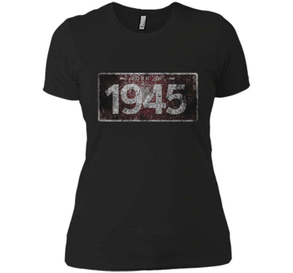 Men's 1945 License Plate 71st Birthday 71 Years Old Funny T-Shirt