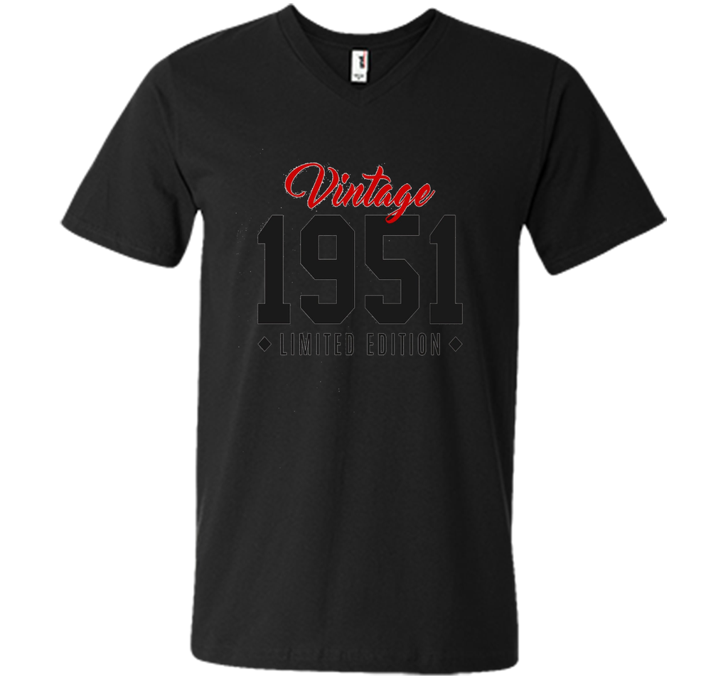 65th Birthday Gift T-Shirt Vintage 1951 Limited Edition Red