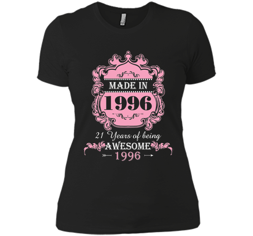 Made In 1996 T Shirt- 21 Years Old 21th Birthday Gift