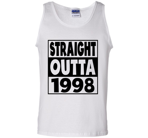 19th Birthday Gift T-Shirt Straight Outta 1998 White