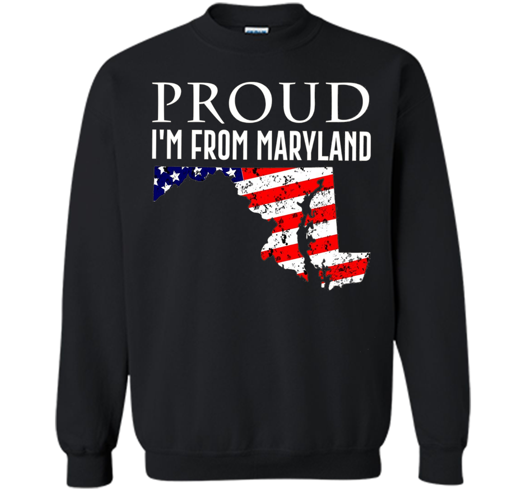 Proud of maryland-US flag Independence day Tshirt