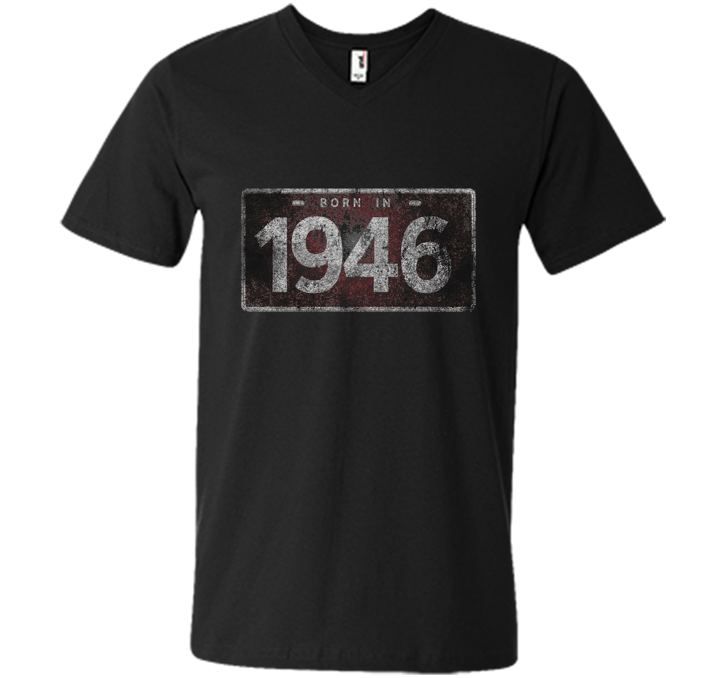 Men's 1946 License Plate 70th Birthday 70 Years Old Funny T-Shirt