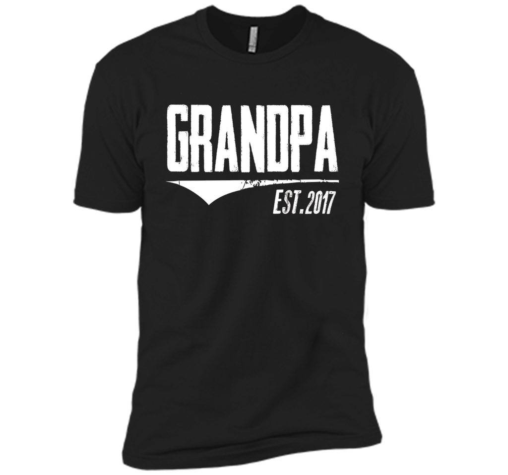 Men's Grandpa Est 2017 Shirt New Grandpa Gifts first father's Day