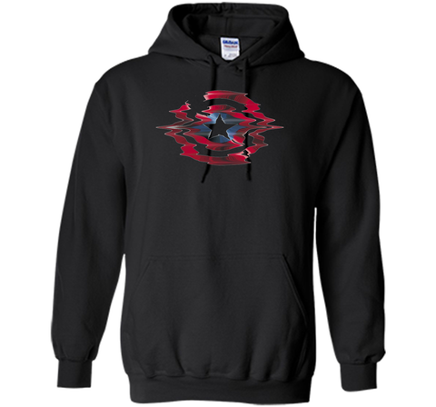 Captain America Shield Glitch Graphic T-Shirt
