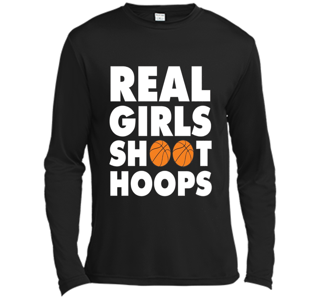 Real Girls Shoot Hoops Basketball T-Shirt