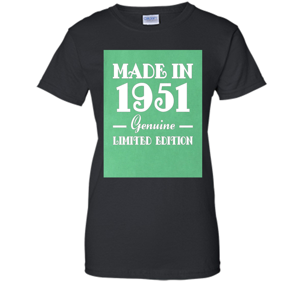 65th Birthday Gift T-Shirt Made In 1951 Genuine (Fitted)