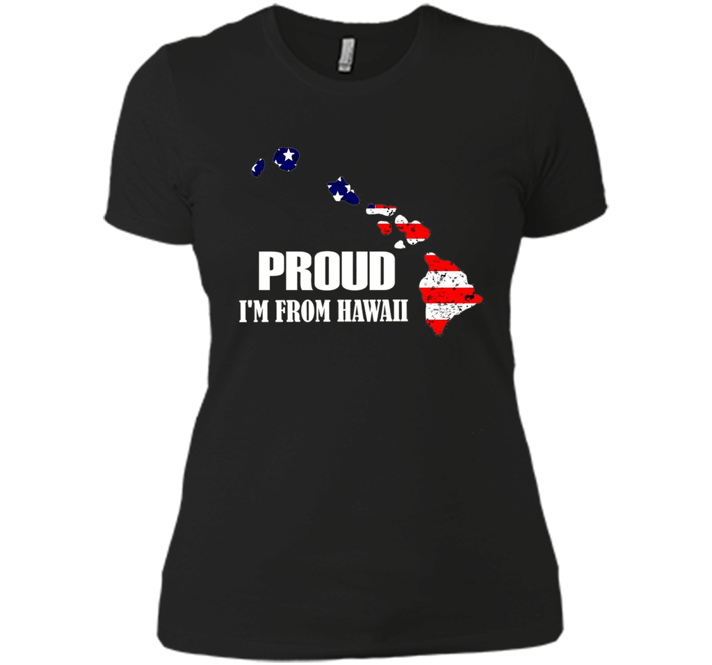 Proud of Hawaii-US flag Independence day Tshirt