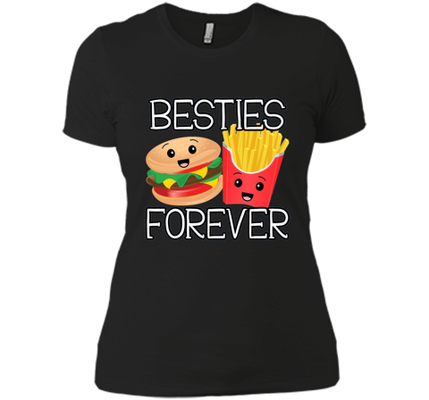 Besties Forever Hamburger French Fries Best Friends T-Shirt